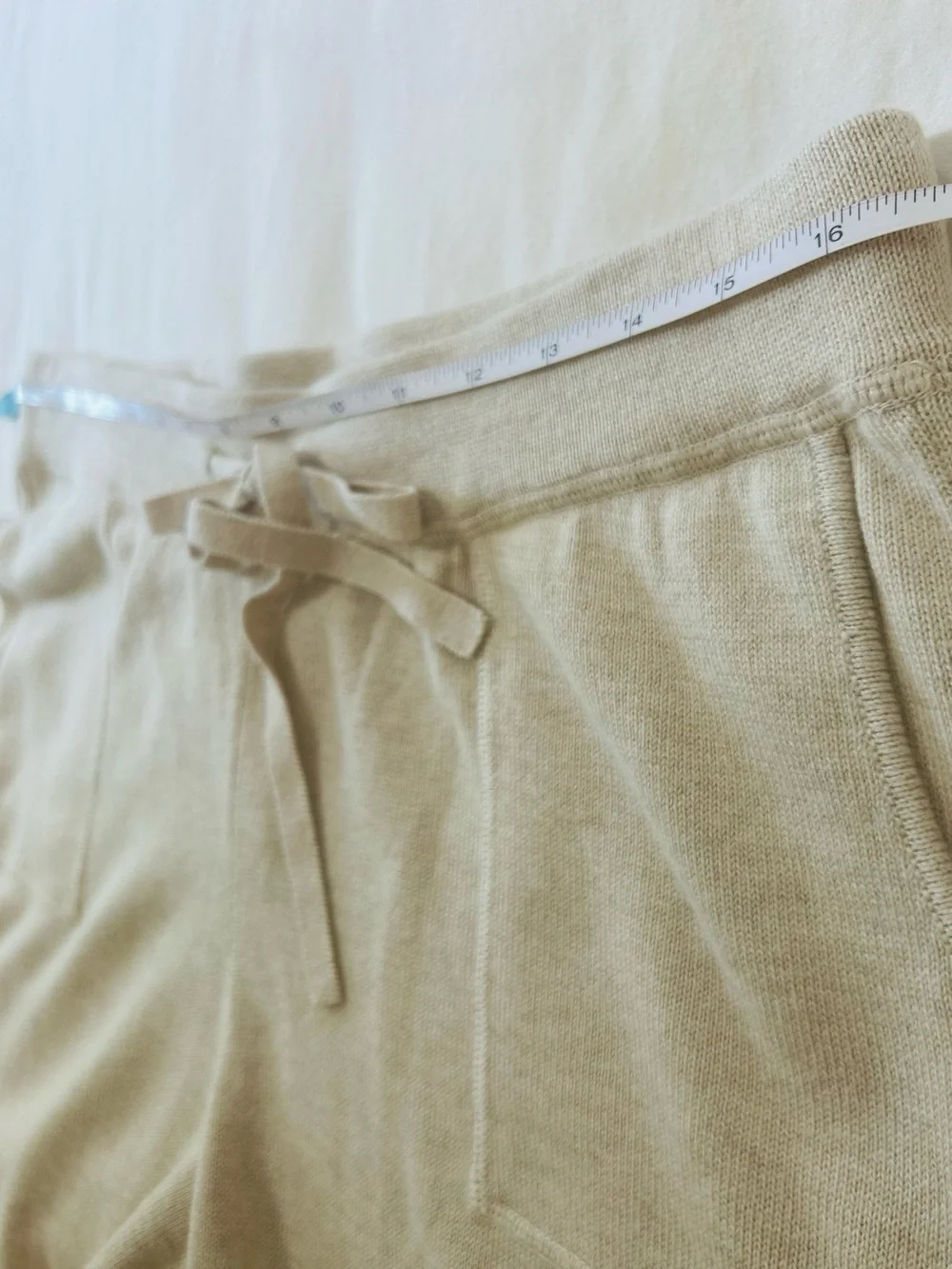J.Crew Cotton Cashmere Jogger Pant in Oatmeal M
